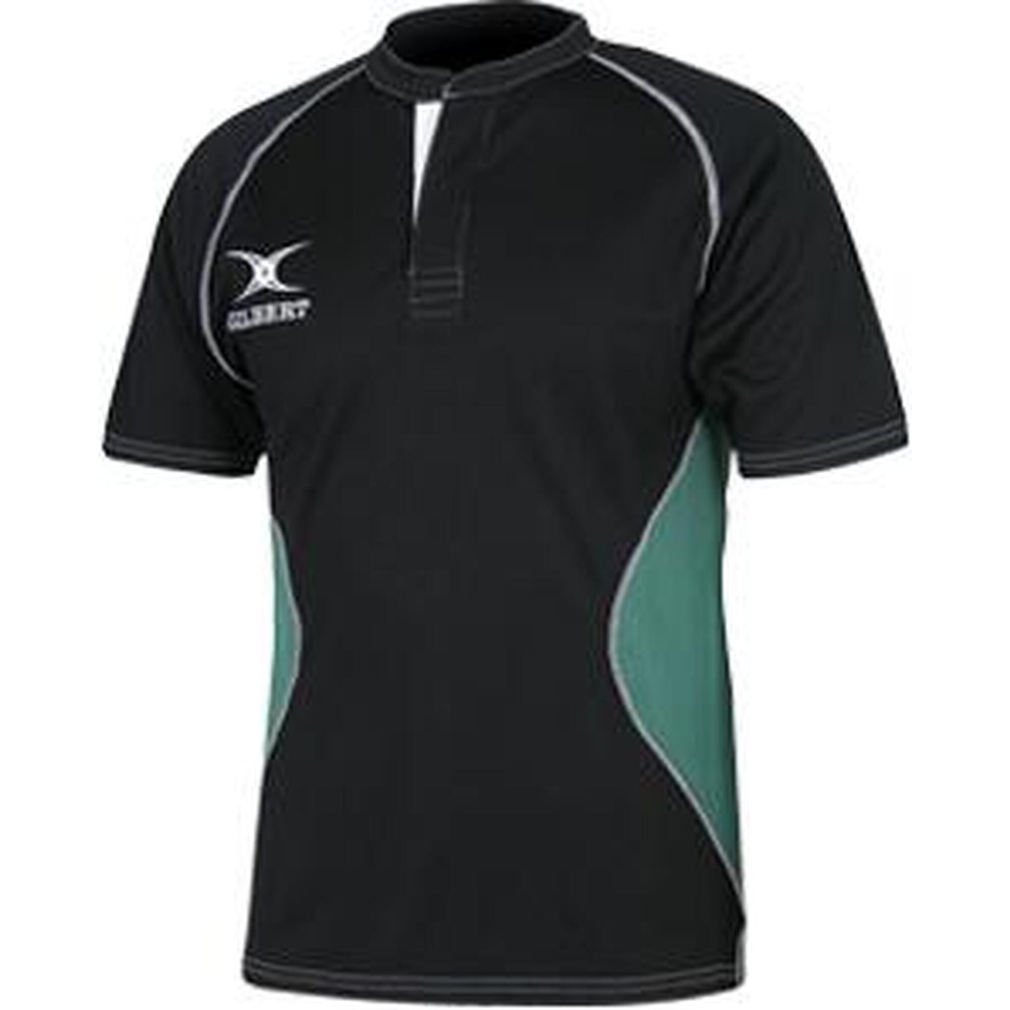 Gilbert SHIRT XACT V2 BLACK/GREEN 3XL