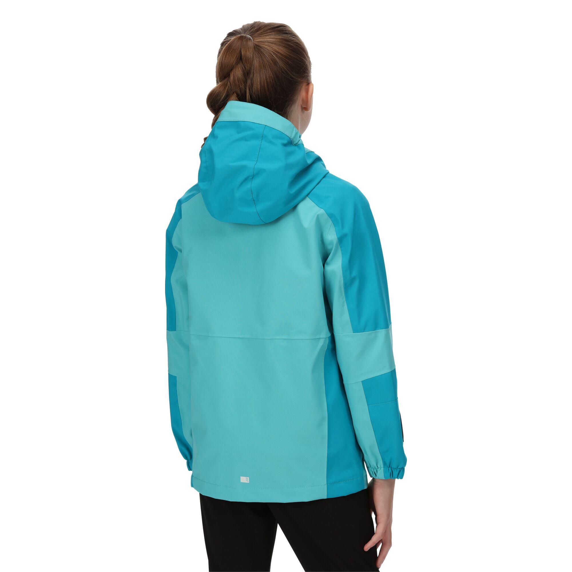 Childrens/Kids Rayz Waterproof Jacket (Turquoise/Enamel) 4/5
