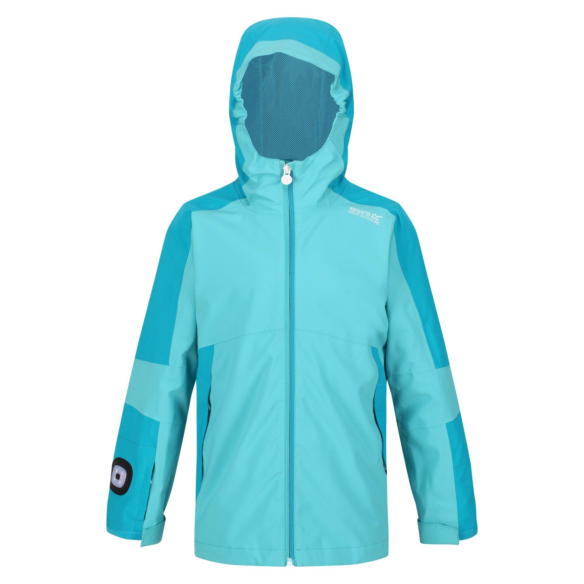 Childrens/Kids Rayz Waterproof Jacket (Turquoise/Enamel) 1/5