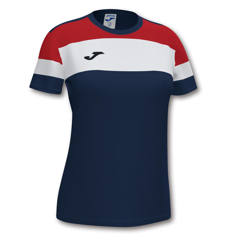 Camiseta Manga Corta Fútbol Niños Joma Crew IV Marino