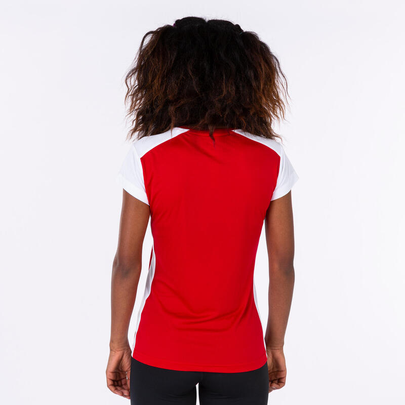 Camiseta Manga Corta Running Mujer Joma Record II Rojo