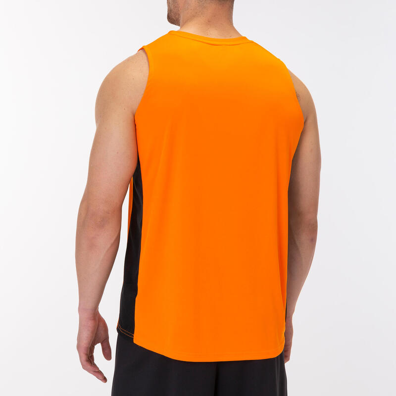 Camiseta Sin Mangas Baloncesto Hombre Joma Cancha III Naranja