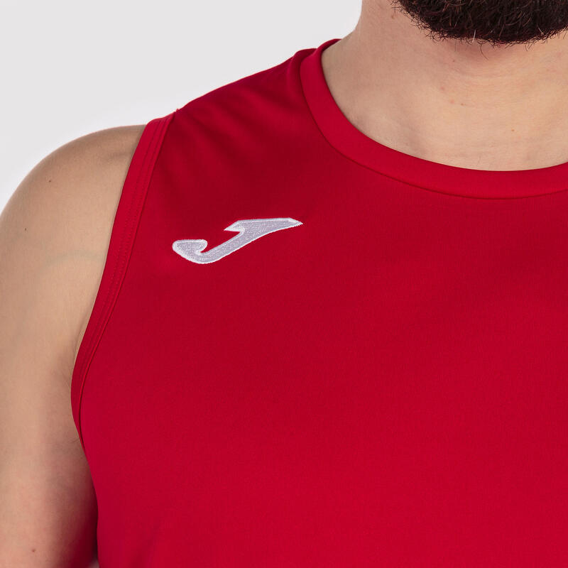 Camiseta sin mangas baloncesto Hombre Joma Combi basket rojo