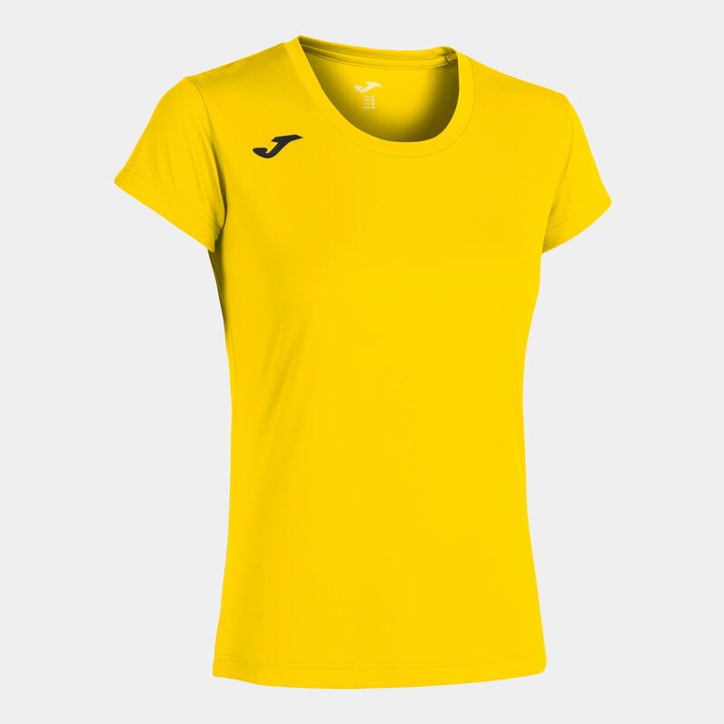 Camiseta Manga Corta Running Mujer Joma Record II Amarillo