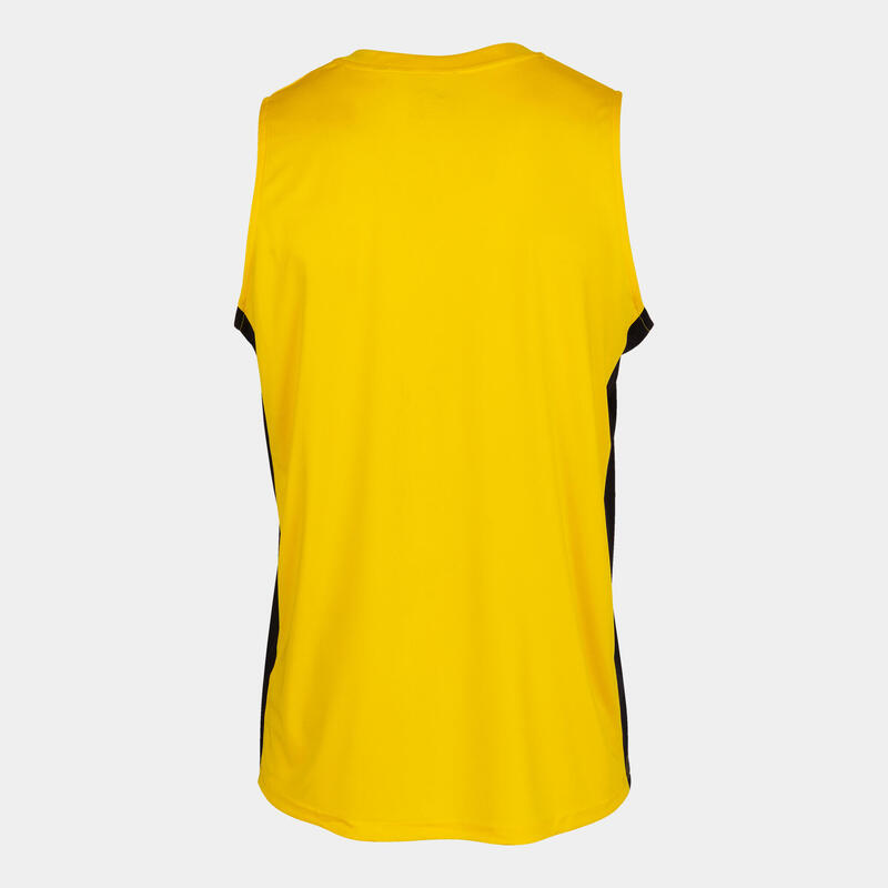 Camiseta Sin Mangas Baloncesto Hombre Joma Cancha III Amarillo