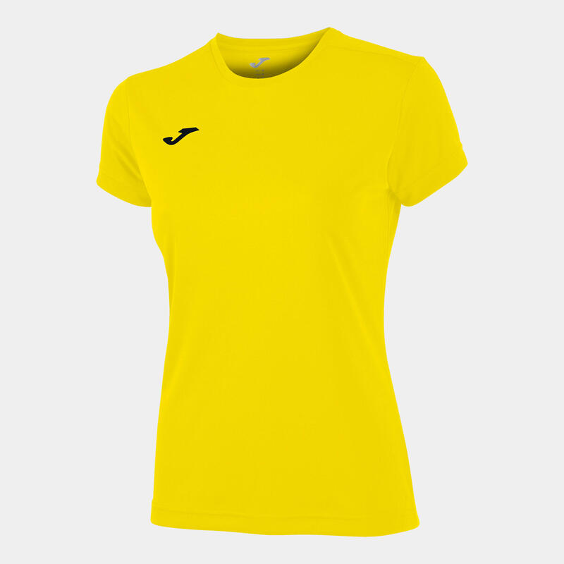 Camiseta Manga Corta Fitness Mujer Joma Combi Woman Amarillo