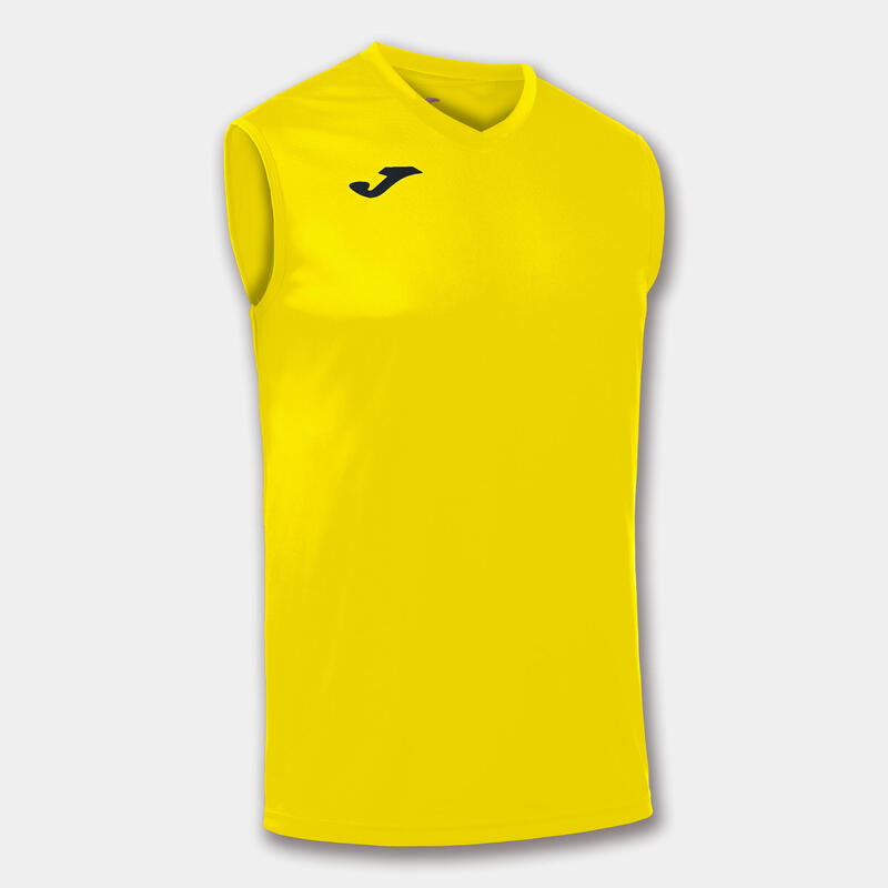 Camiseta Sin Mangas Baloncesto Hombre Joma Combi Amarillo