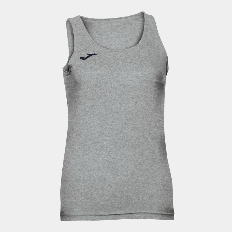 Camiseta Sin Mangas Fitness Niños Joma Diana Gris Melange