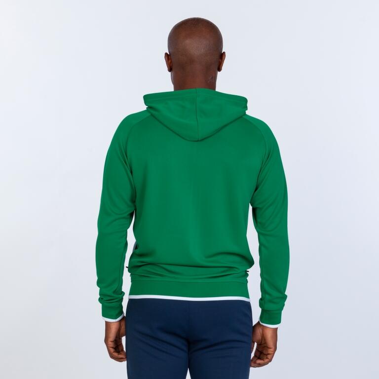 Chaqueta con capucha Hombre Joma Supernova verde blanco