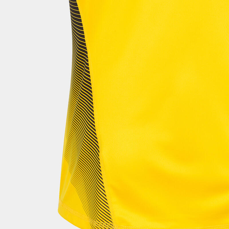 Camiseta Manga Corta Baloncesto Niños Joma Hispa II Amarillo