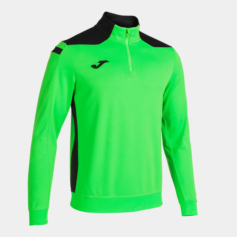 Sudadera Fútbol Hombre Joma Championship VI Verde Flúor