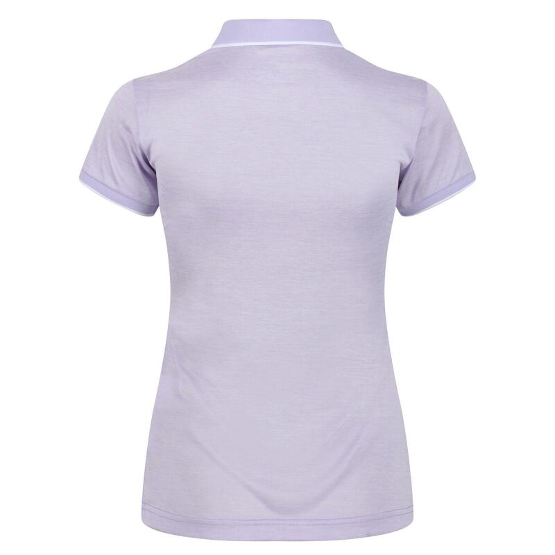 Polo manches courtes REMEX Femme (Lilas pastel)