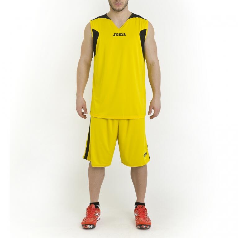 Set baloncesto Hombre Joma Reversible amarillo negro