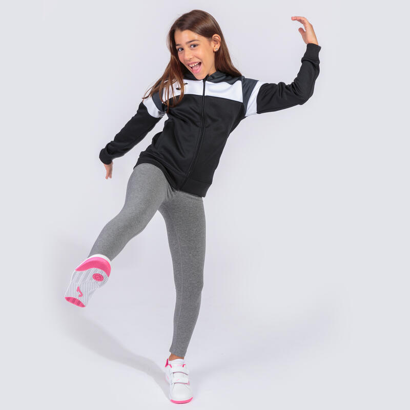 Chaqueta Con Capucha Fútbol Mujer Joma Crew IV Negro