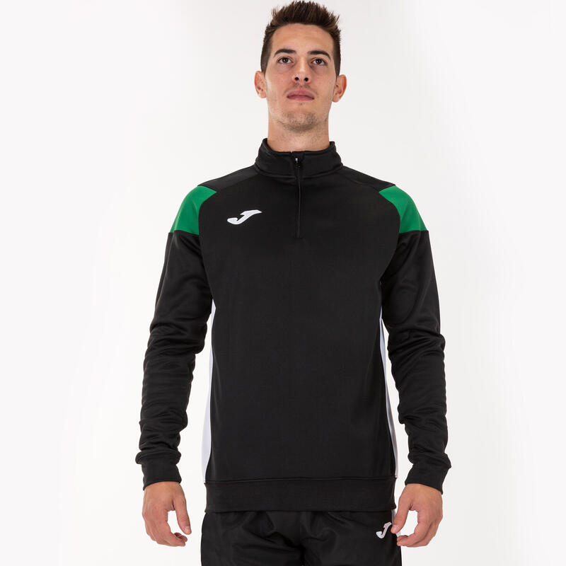 Sudadera Hombre Joma Crew iii negro verde blanco