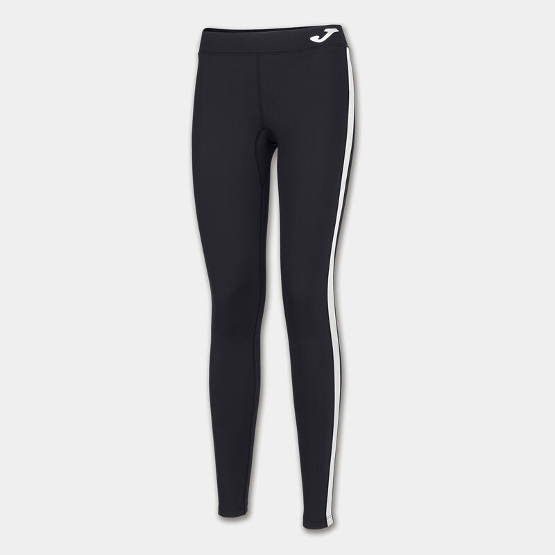 Legging long running Femme Joma Ascona noir blanc