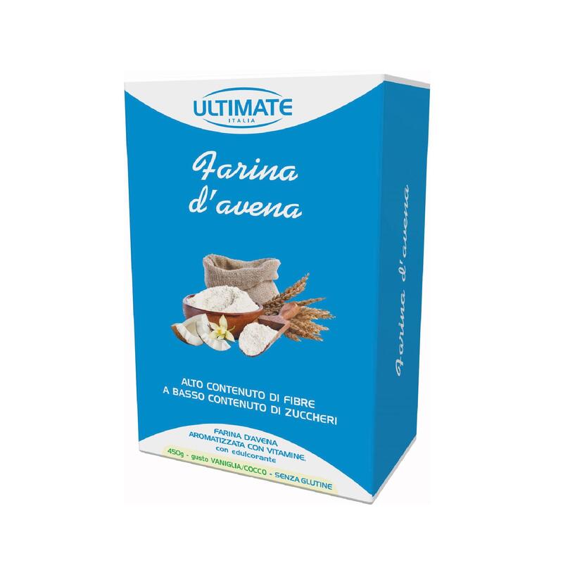 Alimento - FARINA D'AVENA VANIGLIA E COCCO - 450g ULTIMATE ITALIA