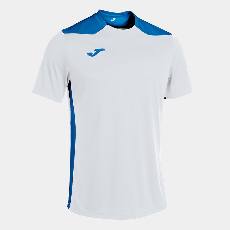 Camiseta Manga Corta Fútbol Niños Joma Championship VI Blanco