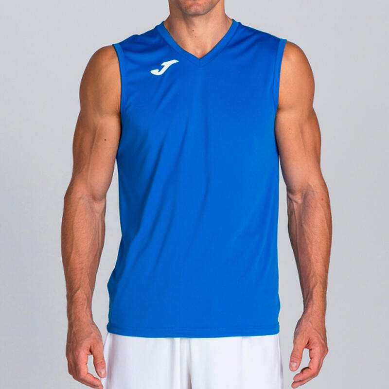 Camiseta Sin Mangas Baloncesto Hombre Joma Combi Royal