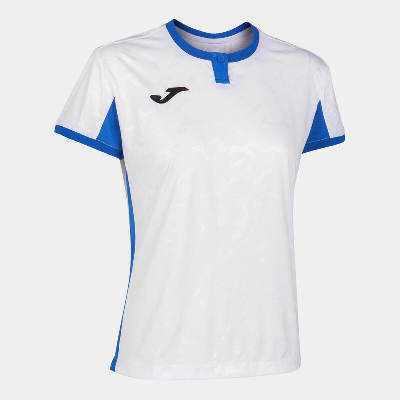 Camiseta Manga Corta Fútbol Mujer Joma Toletum II Blanco