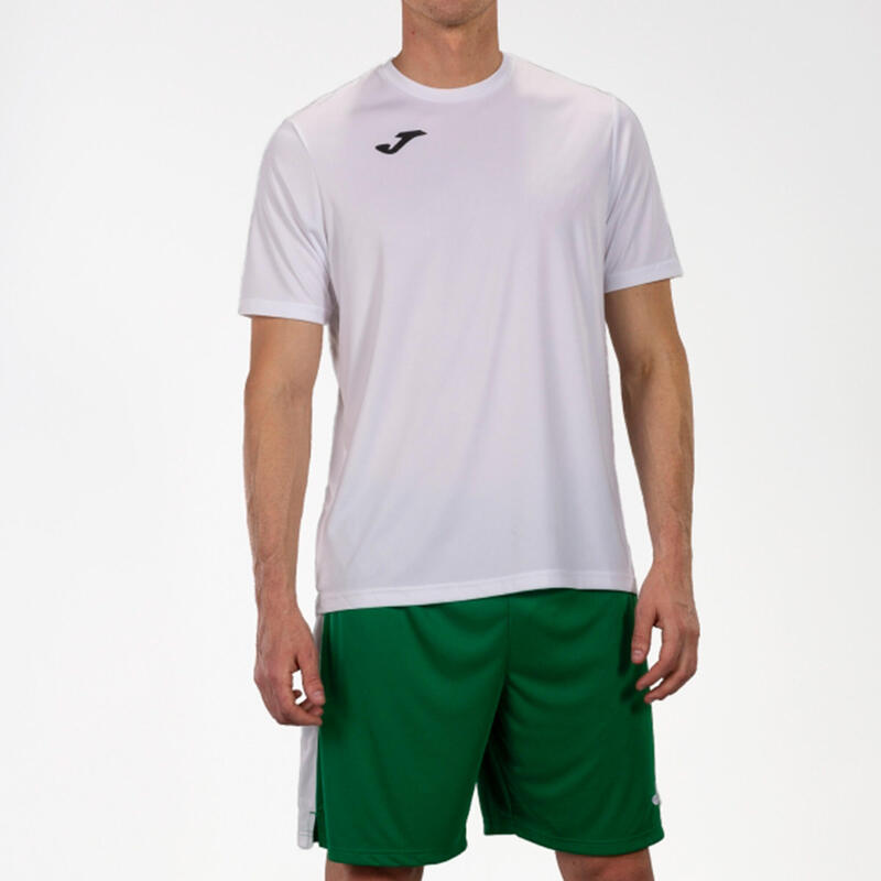 T-shirt manga curta futebol Homem Joma Combi branco