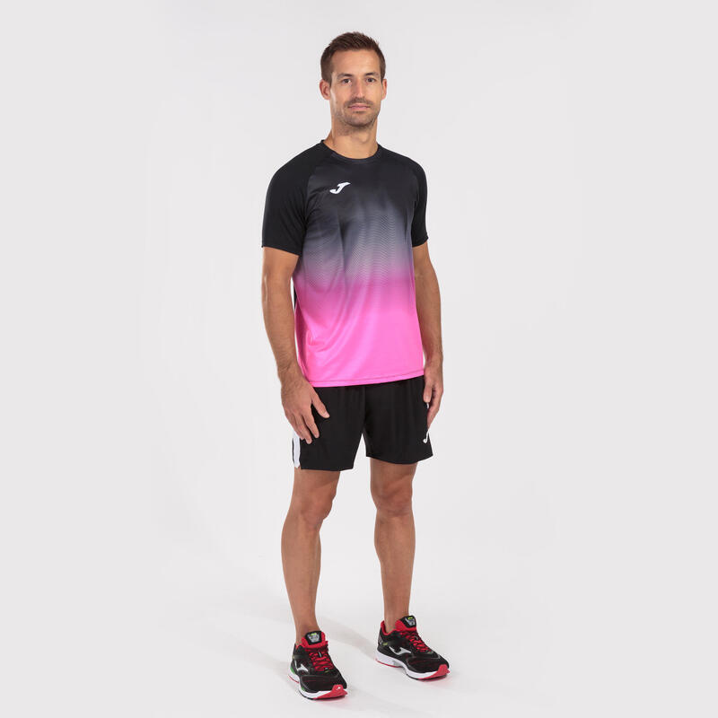 Camiseta Manga Corta Running Niños Joma Elite VII Negro