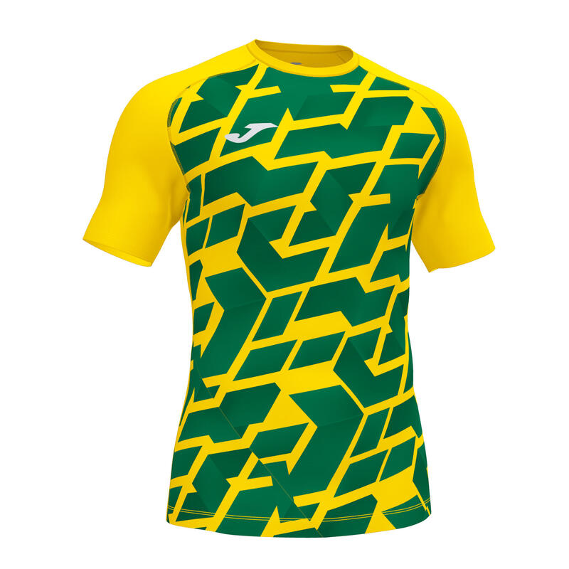 Camiseta manga corta rugby Hombre Myskin iii amarillo verde