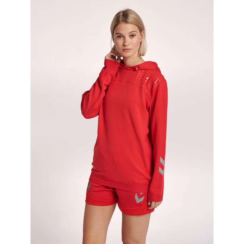 Dames sweatshirt met capuchon Hummel hmllead poly