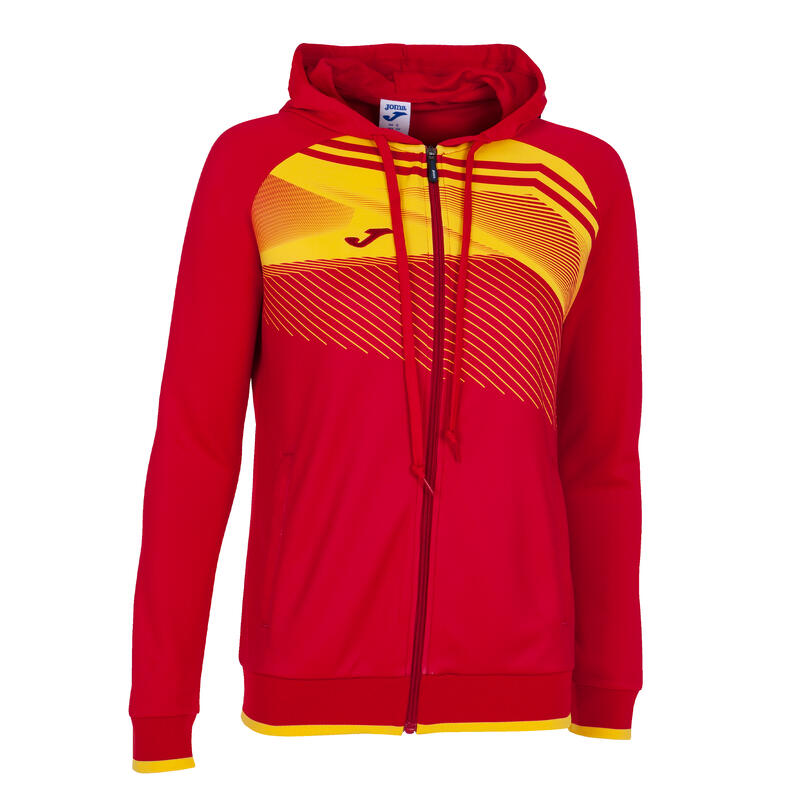 Chaqueta Con Capucha Fútbol Mujer Joma Supernova II Rojo