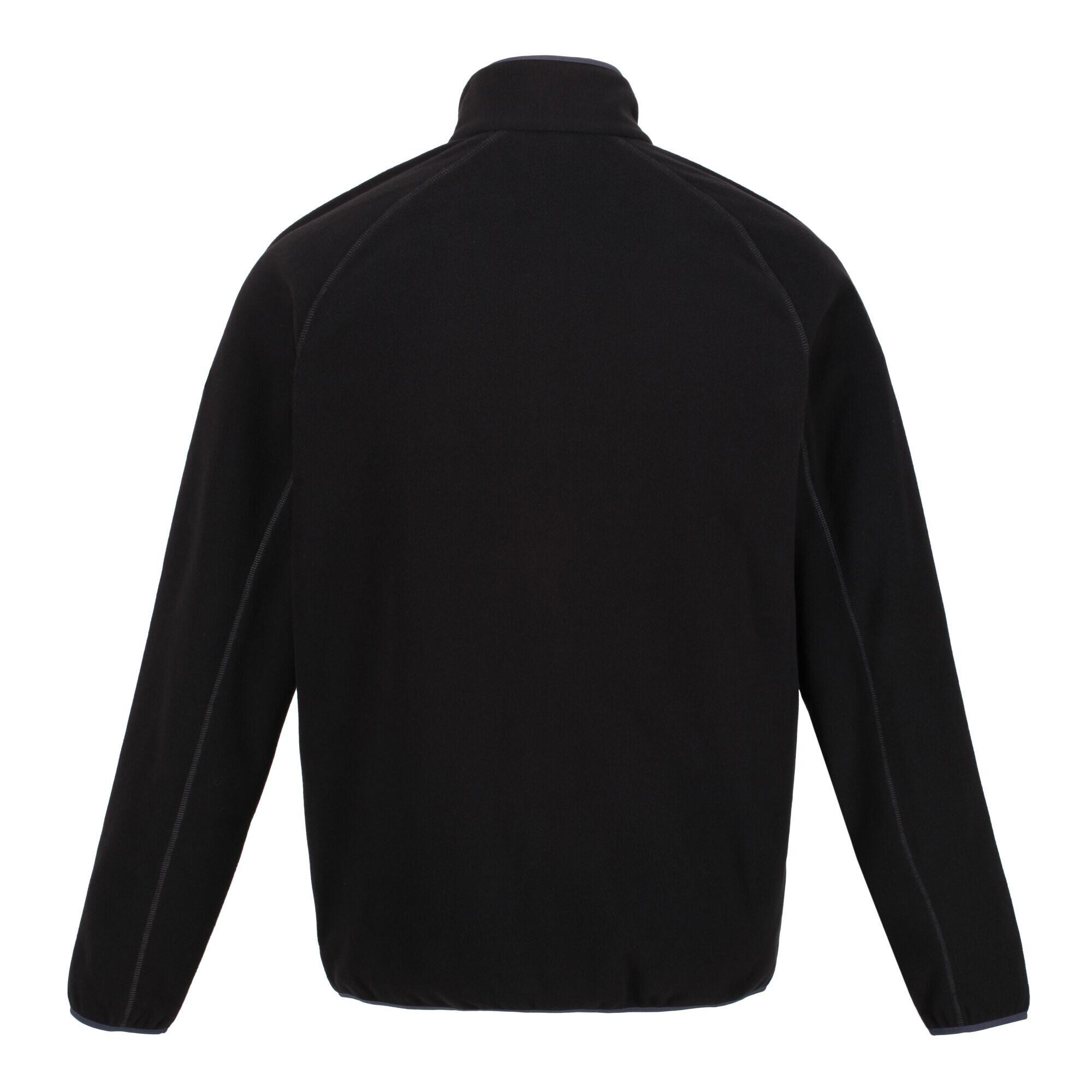 Mens Hadfield Full Zip Fleece Jacket (Black) 2/5