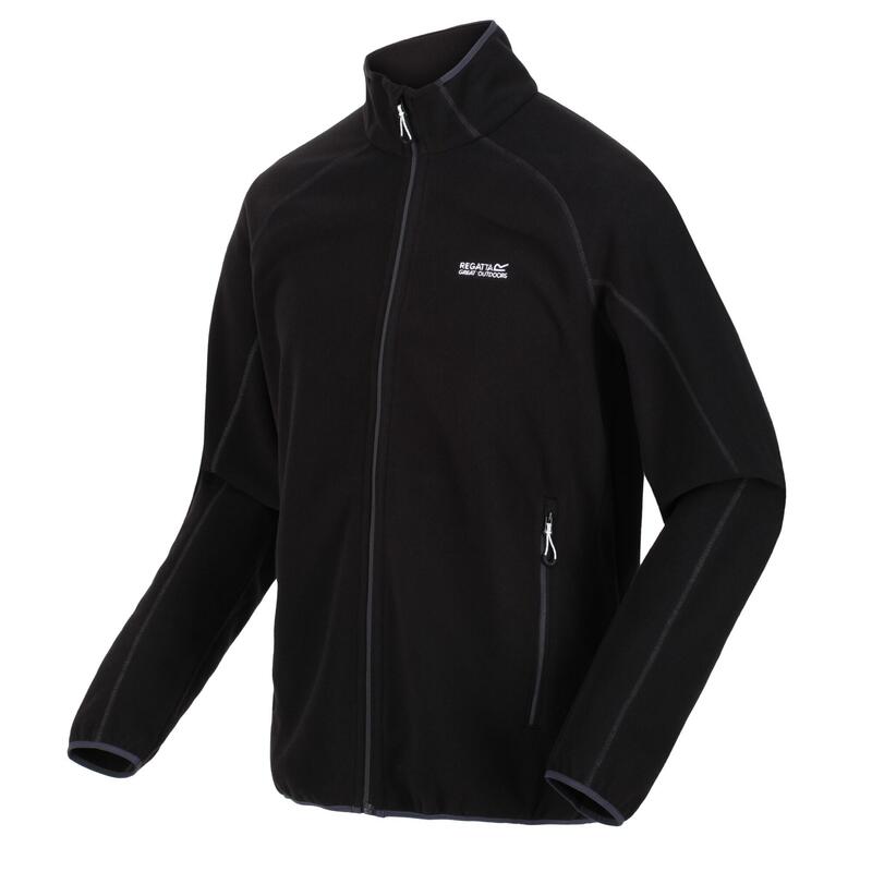 Heren Hadfield Full Zip Fleece Jas (Zwart)