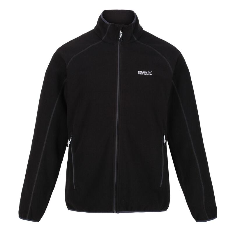 Heren Hadfield Full Zip Fleece Jas (Zwart)