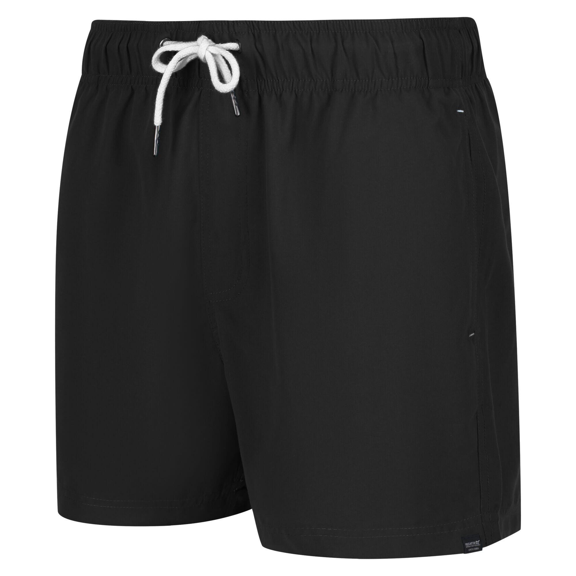 Mens Mawson II Swim Shorts (Black) 3/4