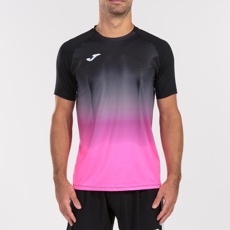 Camiseta Manga Corta Running Niños Joma Elite VII Negro