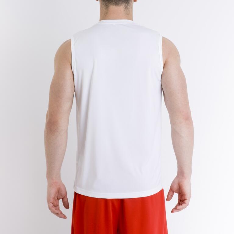 Camiseta Sin Mangas Baloncesto Hombre Joma Combi Blanco