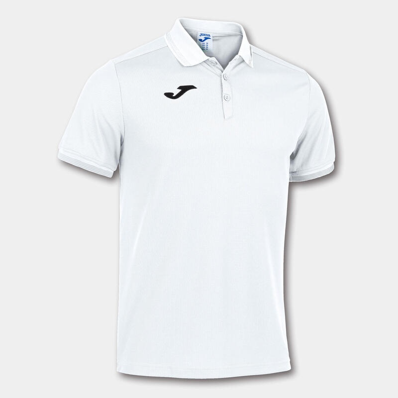 Polo Manga Corta Fútbol Niños Joma Campus III Blanco