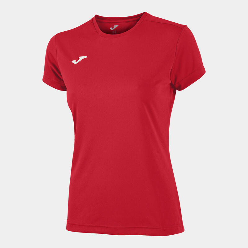 Camiseta Manga Corta Fitness Mujer Joma Combi Woman Rojo