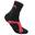 wucht P3.1 Unisex Mid Cut Badminton Socks - Black/Turbo