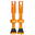 Chris King MK2 Tubeless ventiel - Oranje