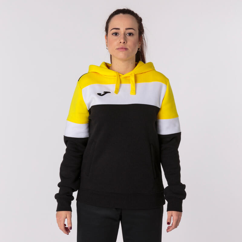 Sudadera Con Capucha Fútbol Mujer Joma Crew IV Negro