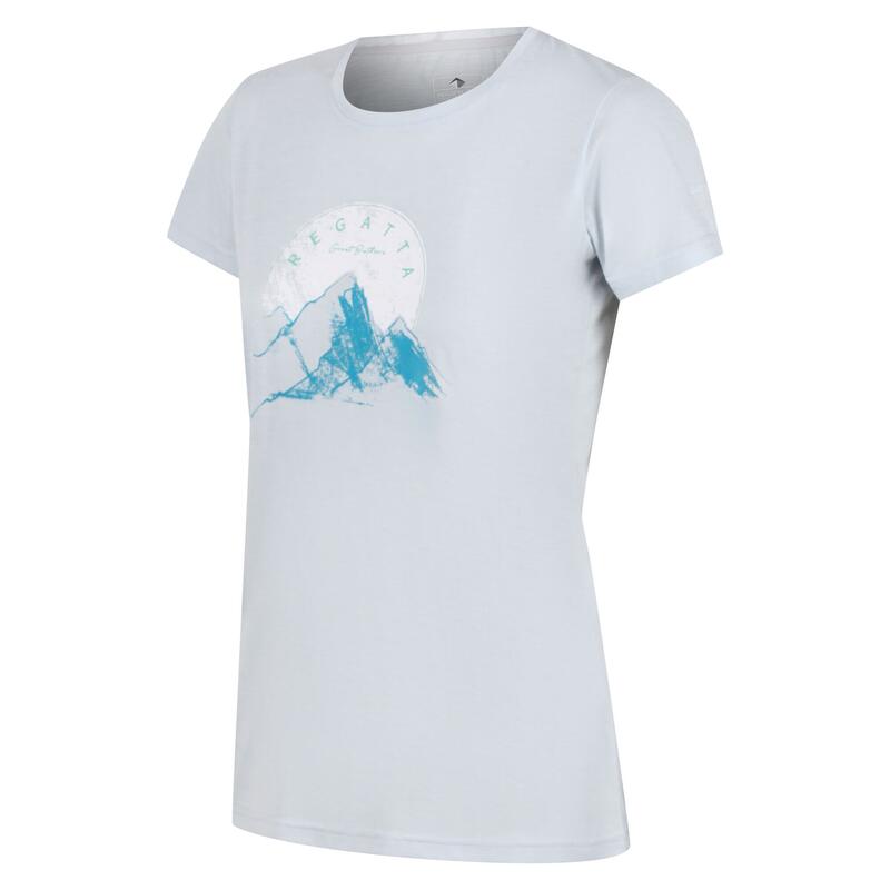 Camiseta Fingal VI Jaspeada para Mujer Cyberspace