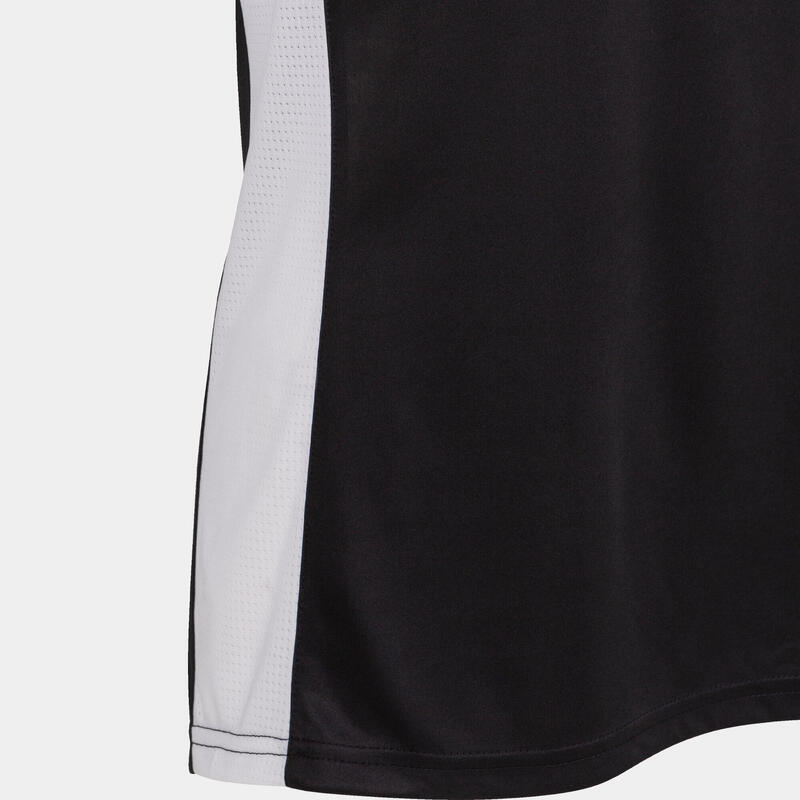 Camiseta sin mangas baloncesto Mujer Joma Cancha iii negro blanco