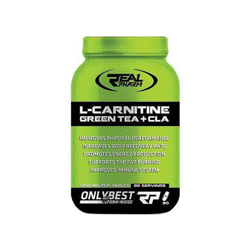 Dieta i odchudzanie Real Pharm L-Carnitine Green Tea + CLA 90caps.