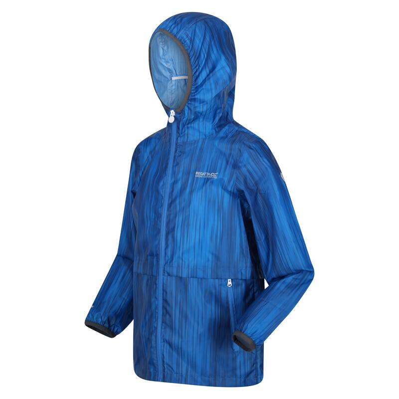 Chaqueta Impermeable Bagley Degradado para Niños/Niñas Azul Imperial