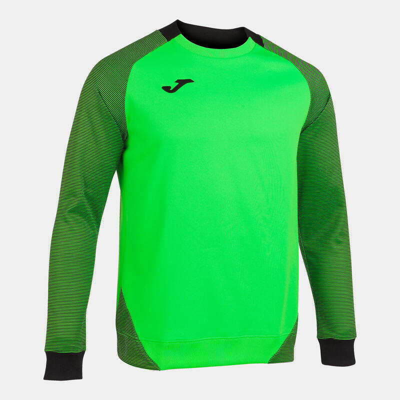 Sudadera Fútbol Hombre Joma Essential II Verde Flúor