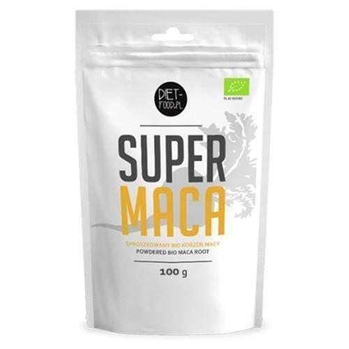 Adaptogeny Diet Food Bio Maca Sproszkowany Bio Korzeń Macy 100g