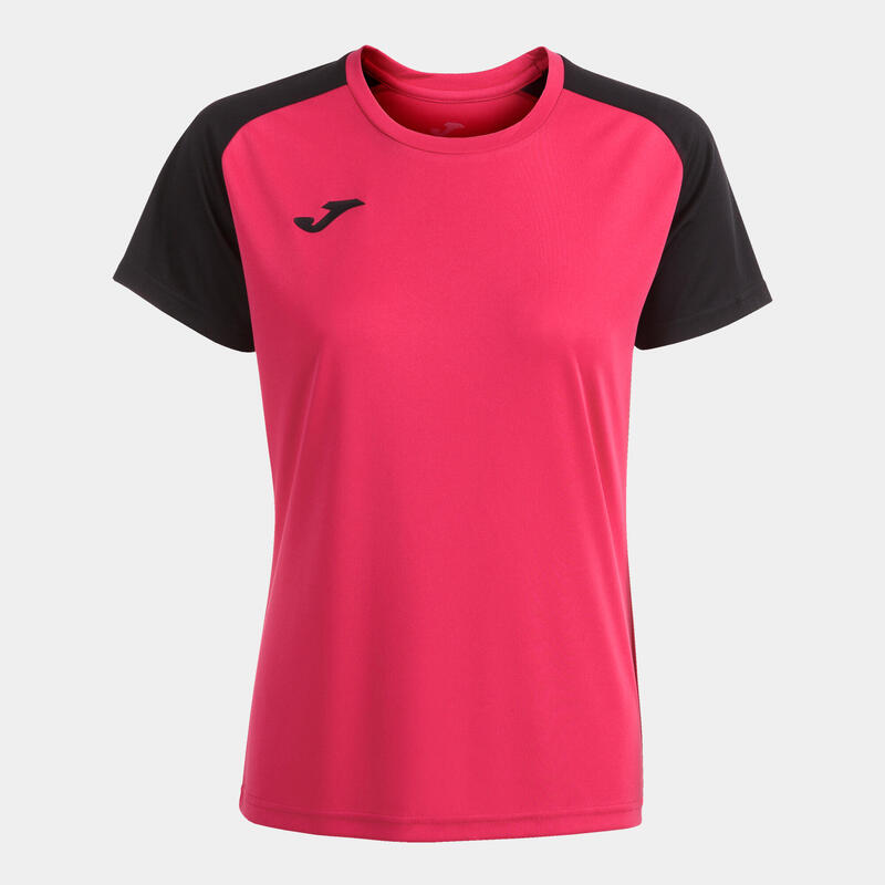 Camiseta Manga Corta Fútbol Mujer Joma Academy IV Fucsia