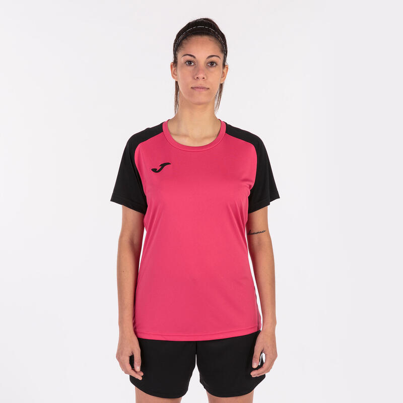 Camiseta Manga Corta Fútbol Mujer Joma Academy IV Fucsia