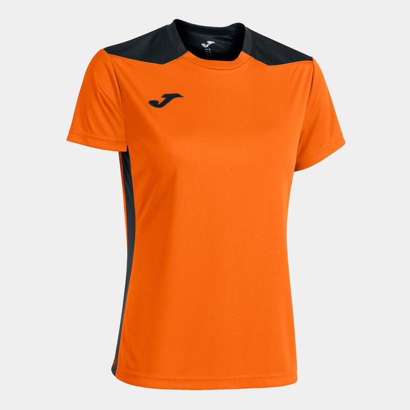 Camiseta Manga Corta Fútbol Mujer Joma Championship VI Naranja