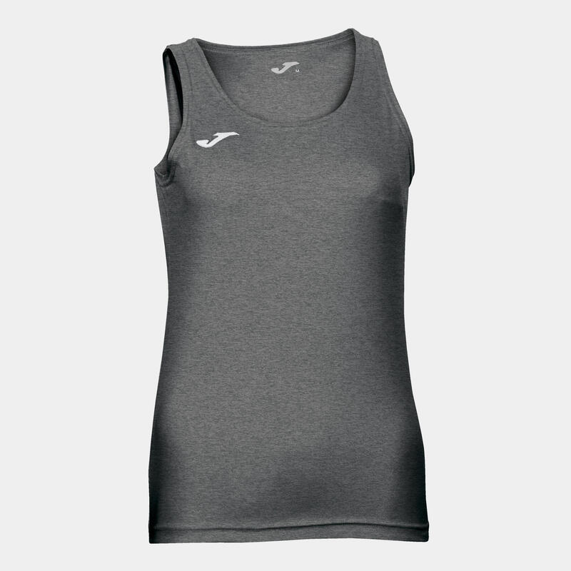 Camiseta Sin Mangas Fitness Niños Joma Diana Gris Melange